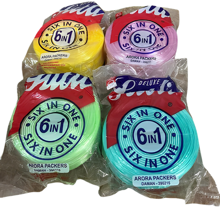 6IN1 Sutli rolls in assorted colours, packed